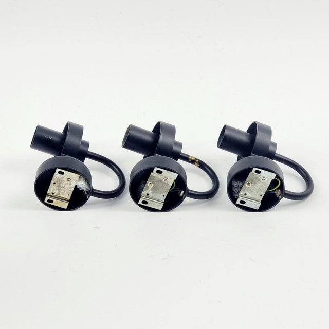 Vintage Glass Wall Lights from Limburg, Germany, 1980s, Set of 3 For Sale - Image 9 of 10