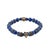 Royal Blue Lapis Lazuli Stone Powerful Wolf Courage Beaded Bracelet For Sale - Image 8 of 8