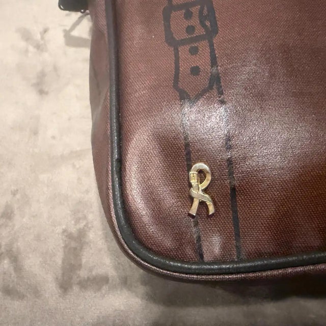 1980s Vintage Canvas Clutch by Roberta Di Camerino For Sale - Image 14 of 14