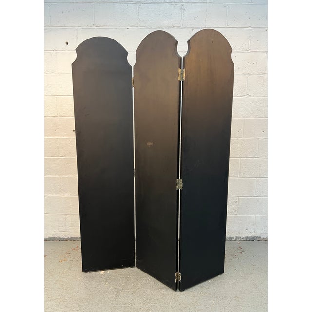 Glass Hollywood Regency Three-Panel Mirrored Folding Screen For Sale - Image 7 of 7