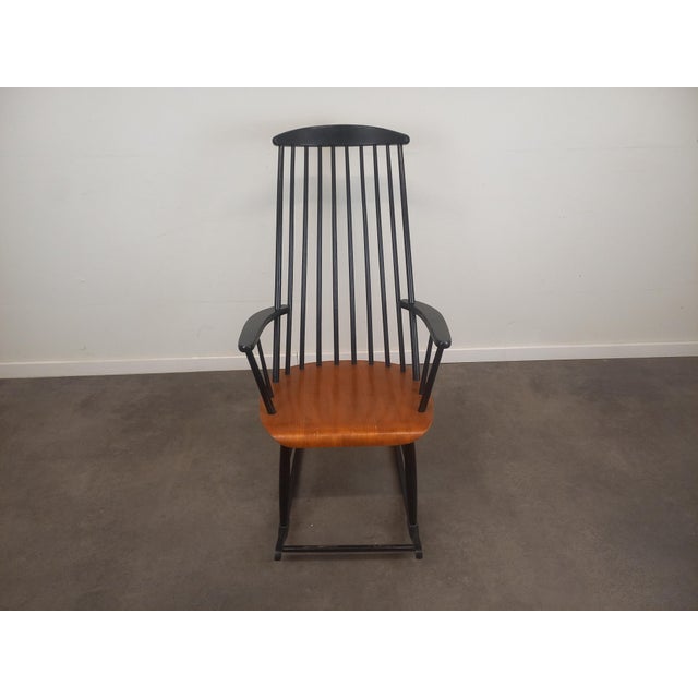 Scandinavian Rocking Chair by Ilmari Tapiovaara for Asko, 1950s, in Very Good conditions. Designed 1950 to 1959 I have...