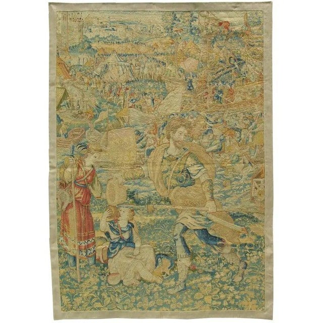 Textile 16th Century Antique Brussels Tapestry For Sale - Image 7 of 9