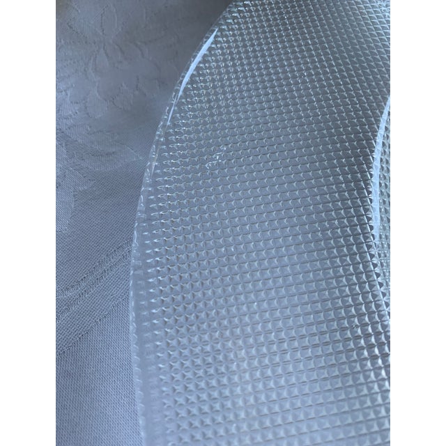 Late 20th Century Vintage Glass Charger Plates- Set of 8 For Sale - Image 5 of 7