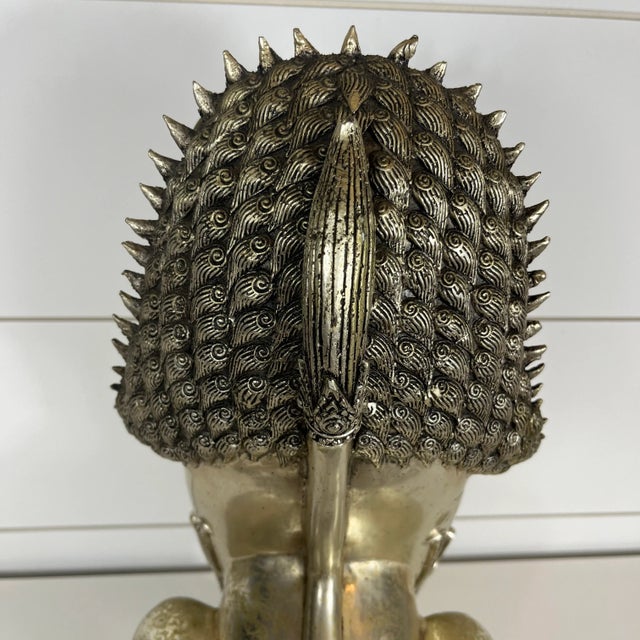 Vintage Mid Century Foo Dog Sculpture Singha Guardian Lion For Sale In West Palm - Image 6 of 7