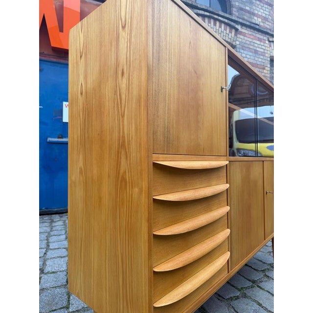 Wood Highboard Type 602/G Ash by Franz Ehrlich for Hellerau For Sale - Image 7 of 11