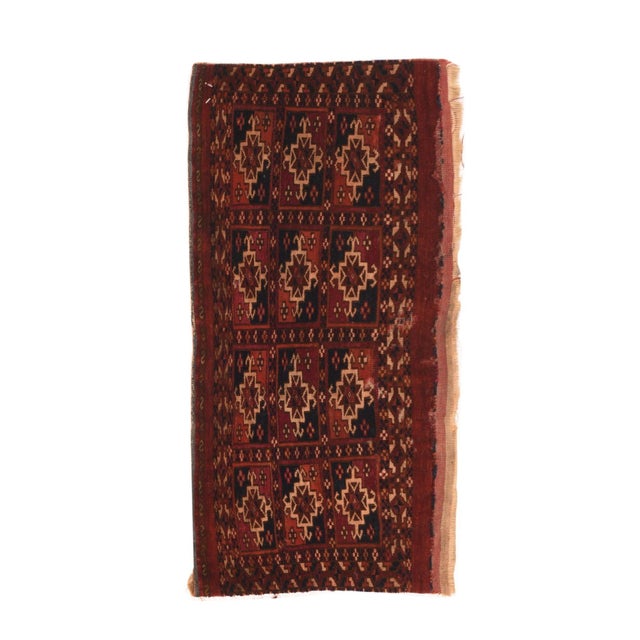 1940s Antique Turkeman Rug-1′4″ × 2′8″ For Sale - Image 4 of 4