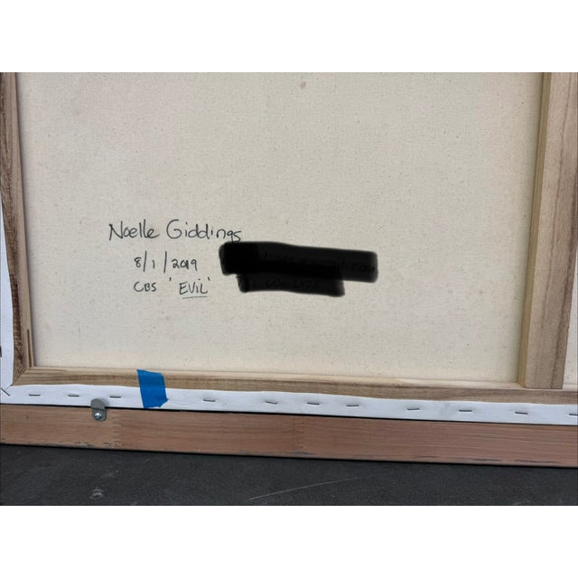 Art Deco Noelle Giddings - CBS ‘Fear’ Tv Prop Painting on Canvas Listed Artist For Sale - Image 3 of 3