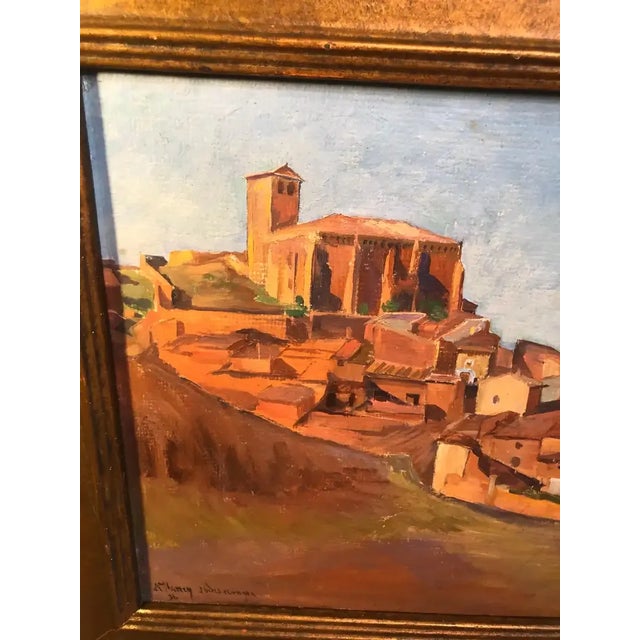 Signed Painting of the Aragon Region in Spain C.1931 For Sale - Image 4 of 13