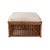 Reed Bench With Custom Upholstered Cushion For Sale - Image 4 of 5