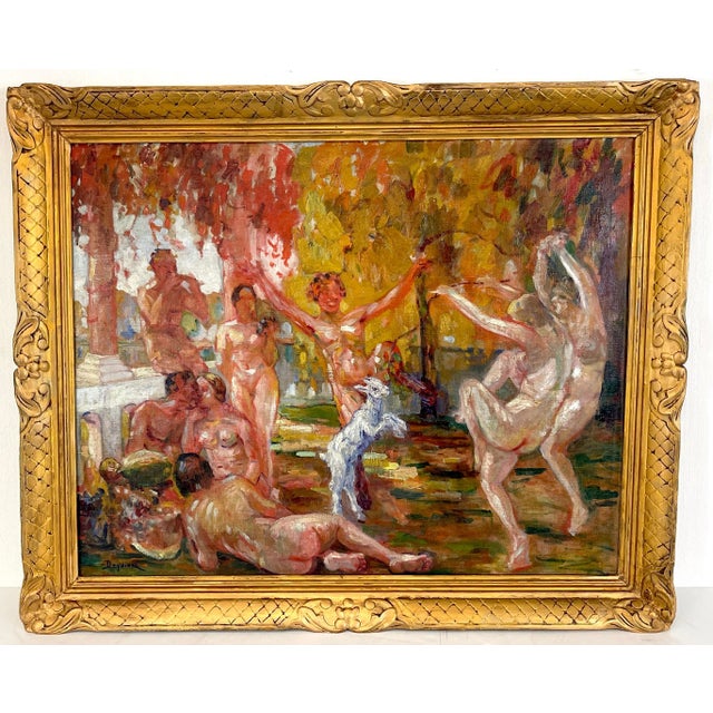 Early 20th Century Bacchanal Garden' by Ren√© Deydier For Sale - Image 5 of 12