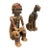 Pair of Monumental Vintage Mexican Primitive Ceramic Figures – 45" For Sale