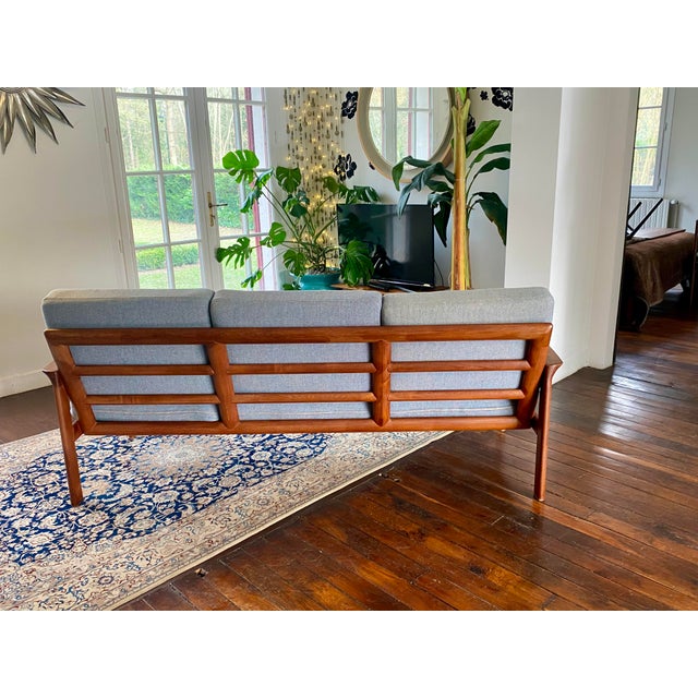 Danish Three-Seater Teak Sofa from Komfort, 1960s For Sale - Image 6 of 18