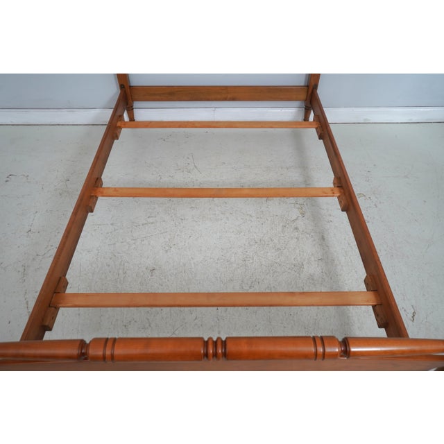 1950s Stickley Full Size Cherry Valley Bed For Sale - Image 5 of 18