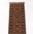 Persian Heriz Wool Runner, with geometric and floral motif on orange ground with fringe on the short sides. 8' 10" L x 2'...
