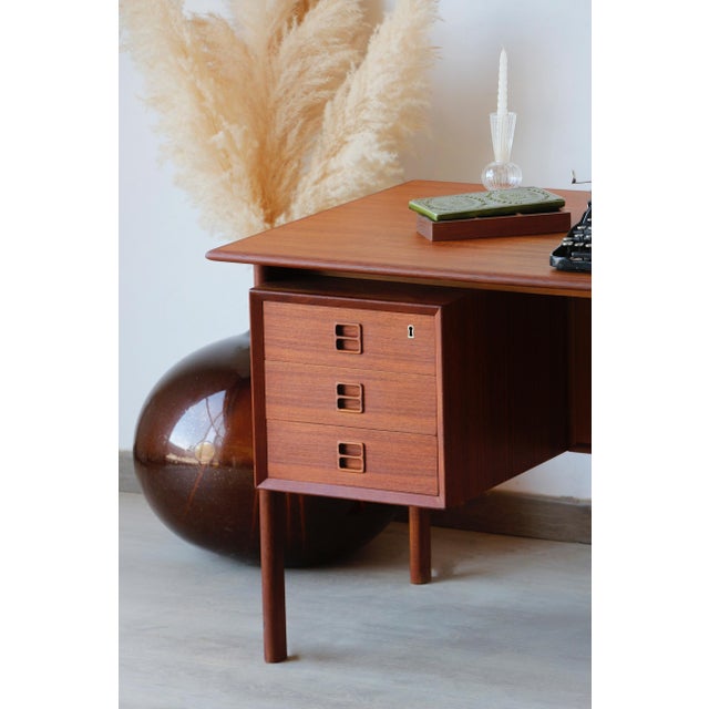 Brown Danish Office in Teak by Erik Brouer, 1960s For Sale - Image 8 of 17