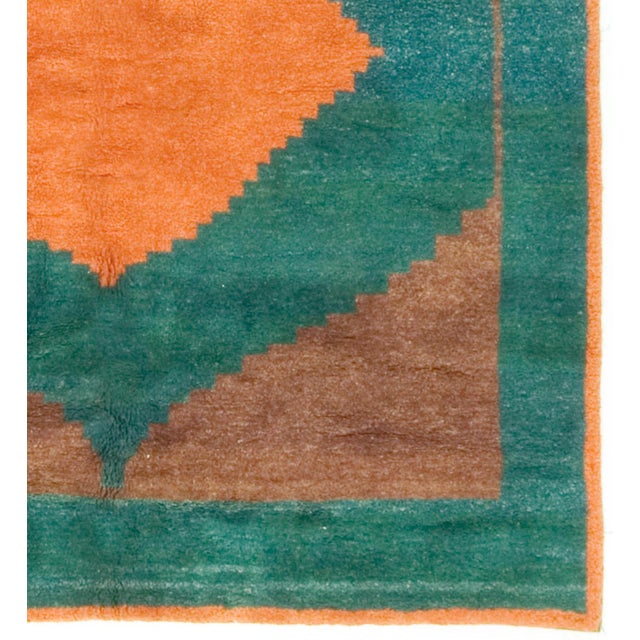 Textile Vintage Gabbeh Rug 6'5 X 7'2 For Sale - Image 7 of 8