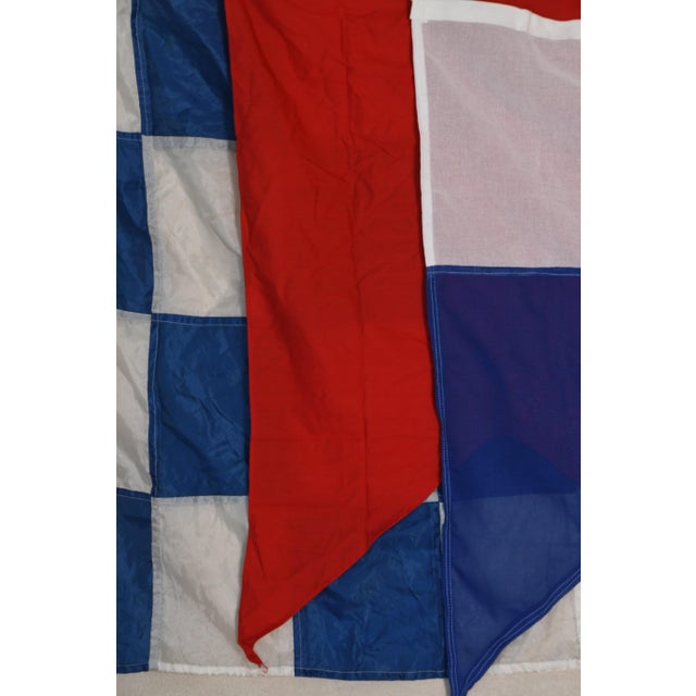 Nautical Vintage "B" (Bravo) Nautical Signal Flag For Sale - Image 3 of 3