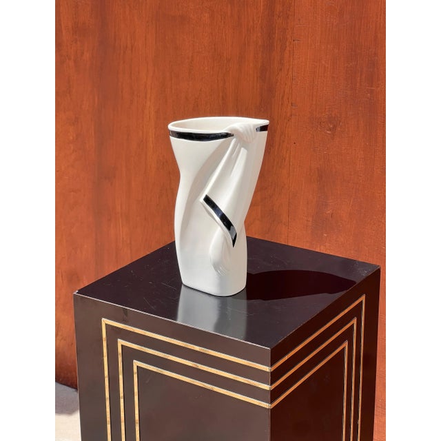 Ceramic An Authentic Postmodern Vase By Lindsey B., 1983 For Sale - Image 7 of 8