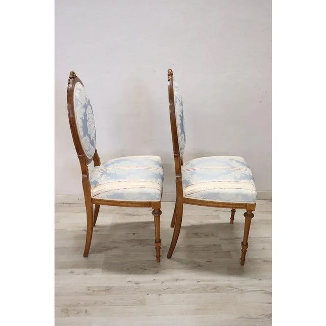 Set of Early 20th Century Carved Beech Wood Chairs For Sale - Image 10 of 12