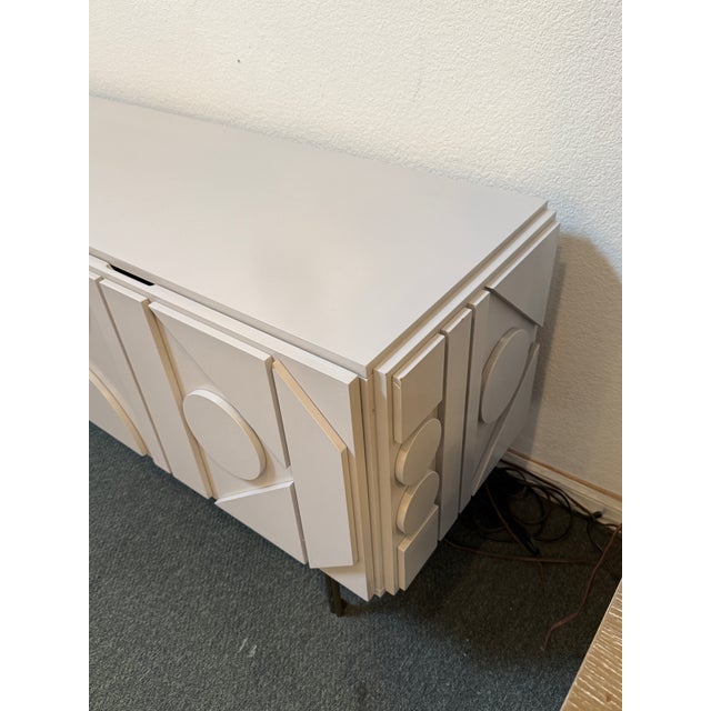 West Elm West Elm Pictograph Media Console, Carbon For Sale - Image 4 of 12
