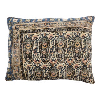 Antique Zabihi Collection Persian Senneh Rug Pillow For Sale