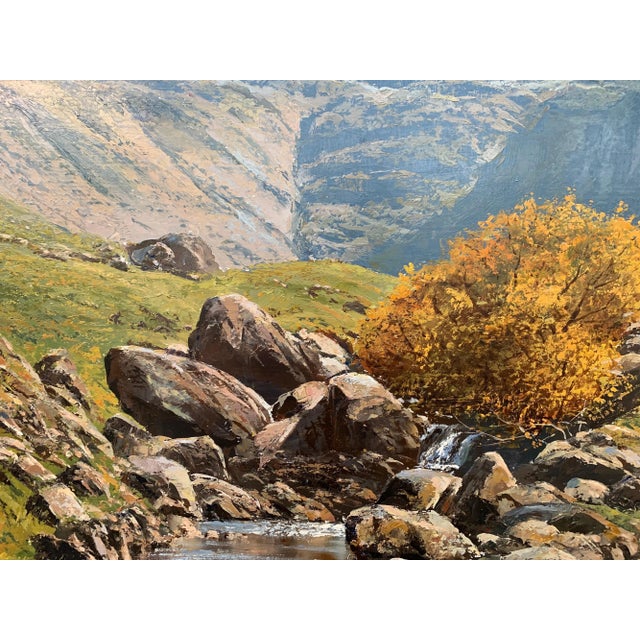 1980s Vintage Oil Painting of the English Lake District by Modern British Landscape Artist, 1986 For Sale - Image 5 of 13