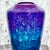 Striking contemporary studio art glass vase by Joseph Nielander, featuring his signature “Water Veil” design. This...