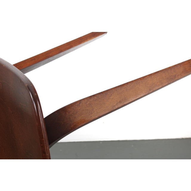 Brown 1960s Bentwood Desk Chair by Thonet For Sale - Image 8 of 13