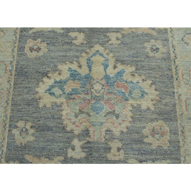 Turkish Oushak Rug 5'3" x 6'11" #17870 For Sale In Houston - Image 6 of 8