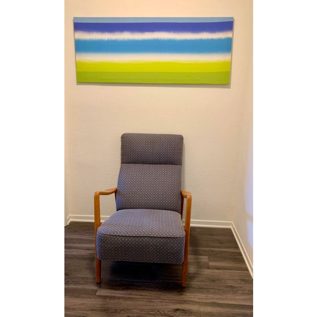 Danish Modern Dux Duxello Lounge Chair and Ottoman - Folke Ohlsson Chair - 36 " tall 27 1/4" wide 36" deep 22" wide seat...