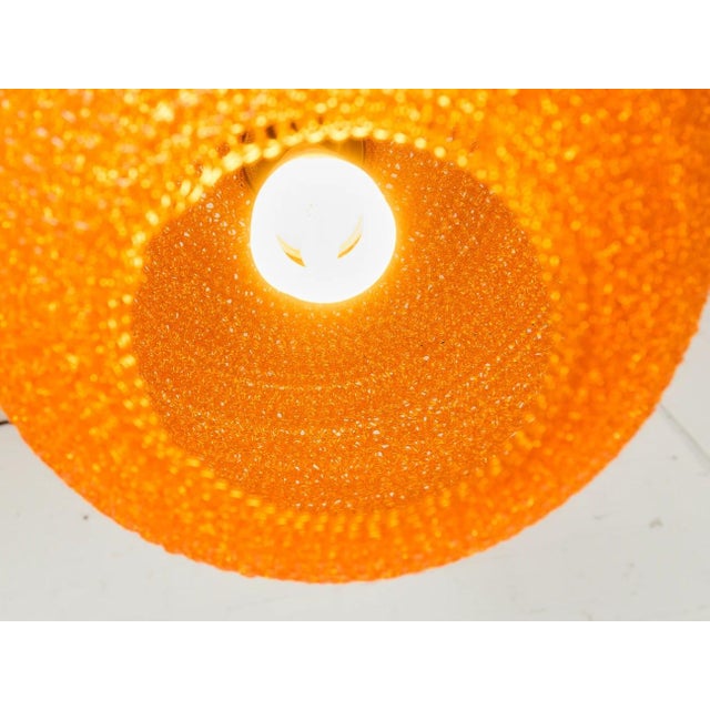 Vintage Spaghetti Orange Pendant Lamp For Sale - Image 4 of 4
