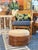 Vintage Restored Stacked Bent Rattan Ottoman or Footstool Manner of Paul Frankl For Sale - Image 12 of 12