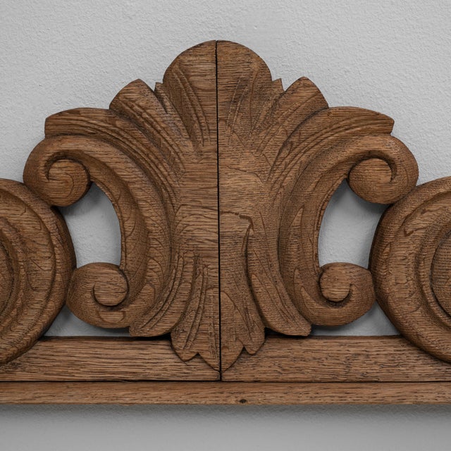 19th Century French Handcrafted Wooden Ornament Fragment For Sale - Image 13 of 18