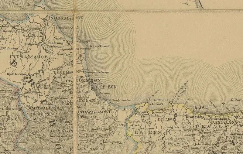 木版画　MADURA 1910 Charles van Bunschooten New Jersey Antique Map 1910 Coastal Strip Pine barrens Delaware