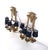 Make a bold statement with this exceptional pair of large wall sconces, meticulously cast in solid bronze in Italy, dating...
