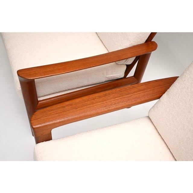 Brown Vintage Danish Teak Lounge Chairs by Sven Ellekaer for Komfort, 1960, Set of 2 For Sale - Image 8 of 11