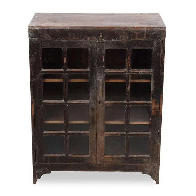 20th Century Vacuum Cabinet in Dark Wood For Sale - Image 9 of 9