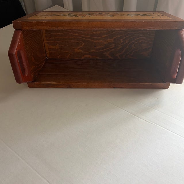1980s Painted Rectangle Storage Box W/ LidVin For Sale In Houston - Image 6 of 12
