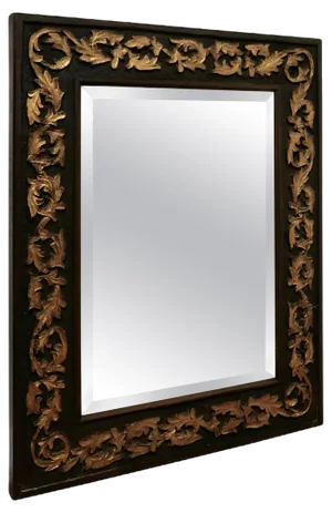 19th Century Carved Oak and Gilt Wall Mirror, 1890s