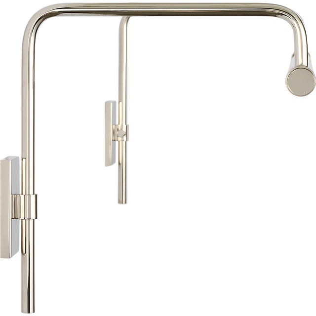 Thomas O'Brien for Visual Comfort Signature Kidd 30" Frame Mount Picture Light in Polished Nickel For Sale - Image 12 of 13