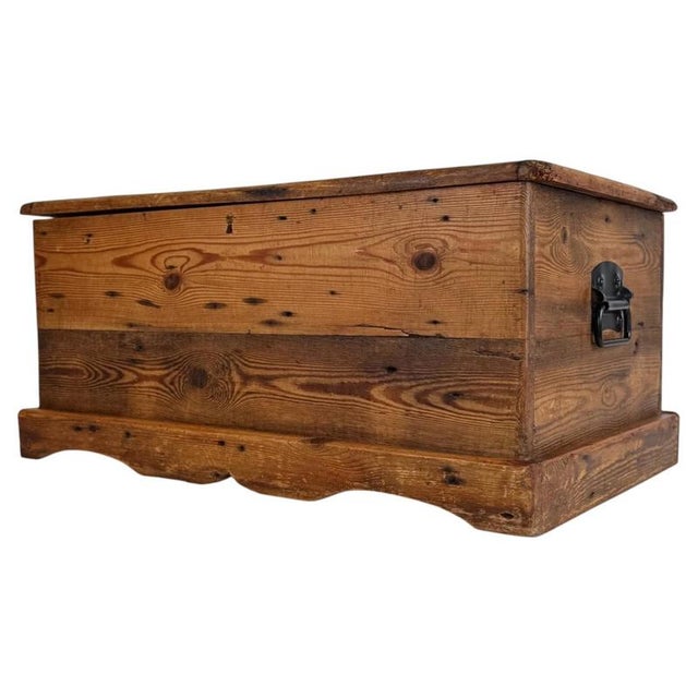 Vintage English Pine Storage Chest For Sale - Image 12 of 12