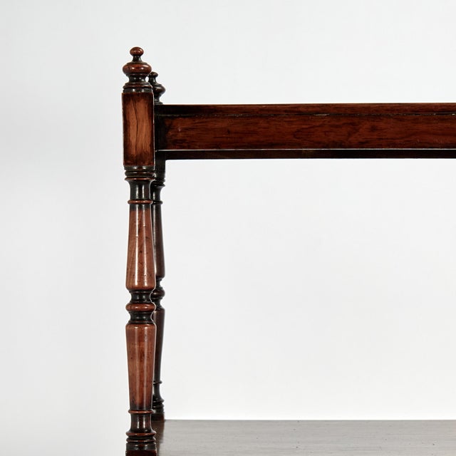Early 19th Century Antique British Colonial Four Tiered Stand or Etagere For Sale - Image 5 of 10