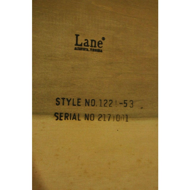 Lane Altavista Mid Century Modern Walnut 2 Door Side Drum End Table