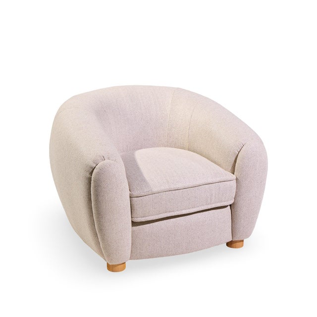 Jean Royère Style Mid Century Polar Bear Lounge Chairs - Pair For Sale - Image 11 of 12