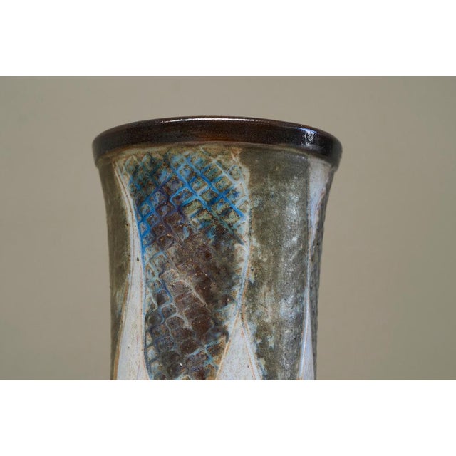 Studio Pottery Vase by Jean Guyaux, Belgium, 1960s For Sale - Image 11 of 14