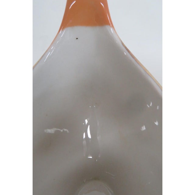 Orange 1960s Shenango China Anchor Hocking Orange Color Ceramic Gravy Boat For Sale - Image 8 of 16