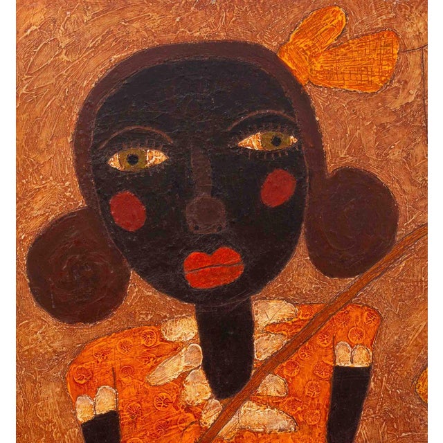 Folk Art David Tinsley "Catch of the Day" Folk Art Oil on Panel For Sale - Image 3 of 10