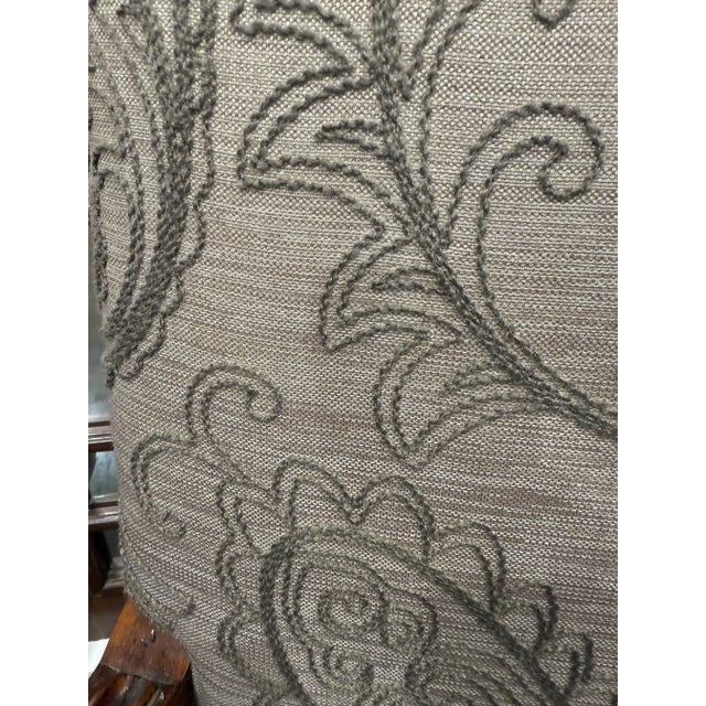 1990s Walnut Carved Louis XIII Style Arm Chair - a Pair For Sale - Image 11 of 12
