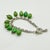 Metal 1980s Vintage Southwestern Navajo Americana Carico Lake Sterling & Green Turquoise Beaded Bracelet - 7" For Sale - Image 7 of 12