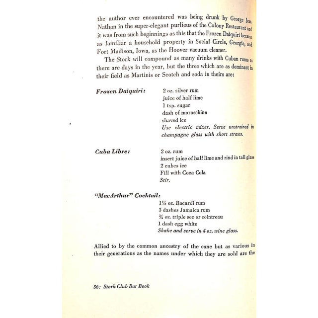 "The Stork Club Bar Book" Book 1946 Beebe, Lucius For Sale - Image 9 of 12